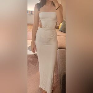 Indah Cream Maxi Dress
